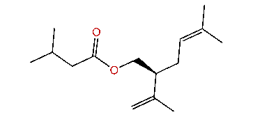 (S)-5-Methyl-2-(prop-1-en-2-yl)-hex-4-enyl 3-methylbutanoate